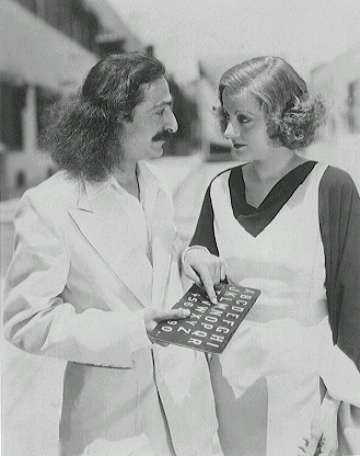 Med  filmstjernen Tahlullah Bankhead, Hollywood, 1932